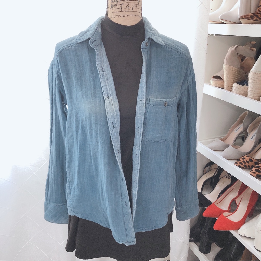 - Free People Chambray Flannel